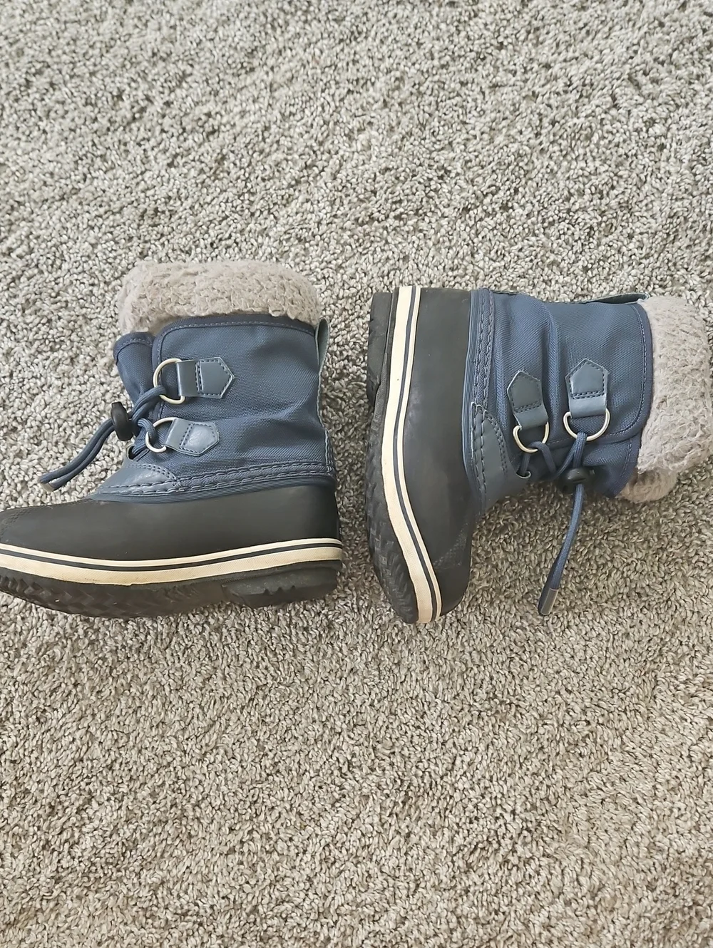Sorel Blue Faux-Fur Lined Winter Boots 11 Winter